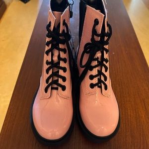 New Barbie pink combat boots